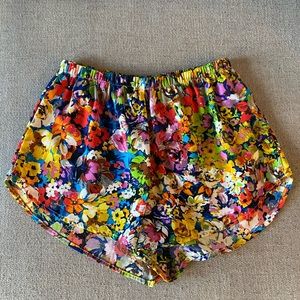 Floral shorts size small